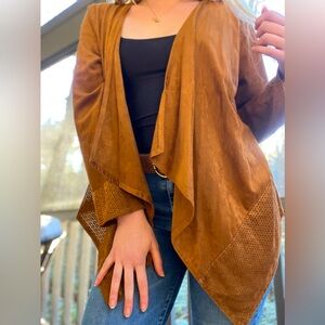 Chicos Western suede jacket